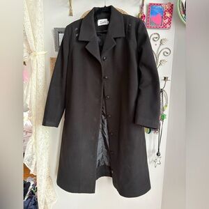 Solo Black Wool Coat